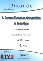 Central European Teamgym Competition - 22.02.2014